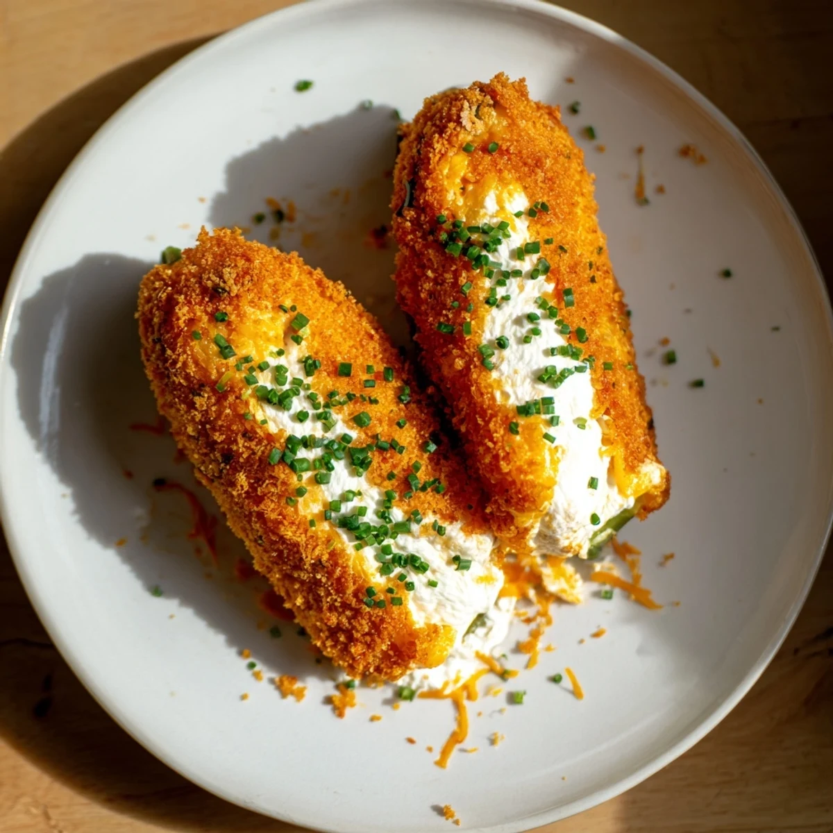 Golden and crispy spicy jalapeno poppers, baked to perfection with creamy cheese filling ready to eat.