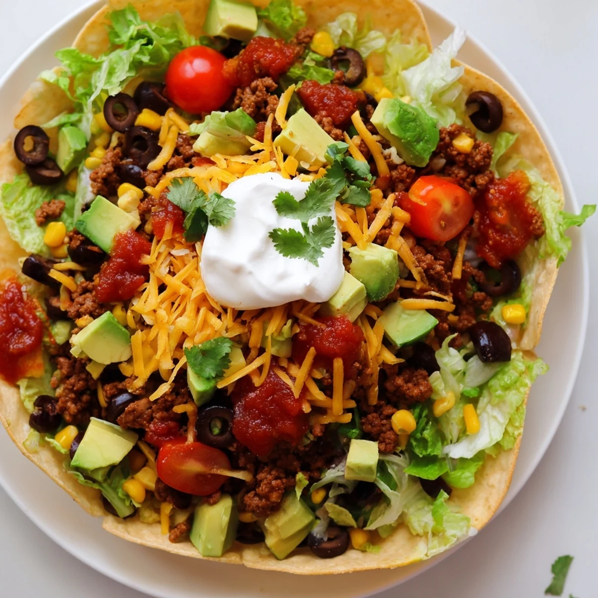 Drizzled with sour cream and salsa, served with lime wedges for a zesty finish.