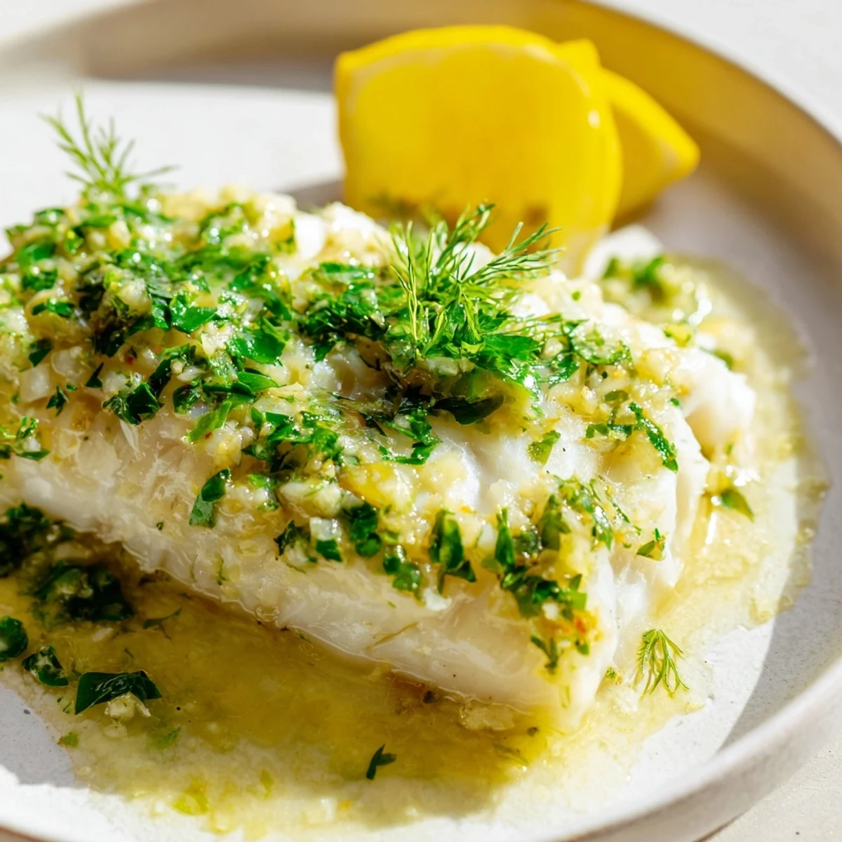 Baked Cod Lemon Butter
