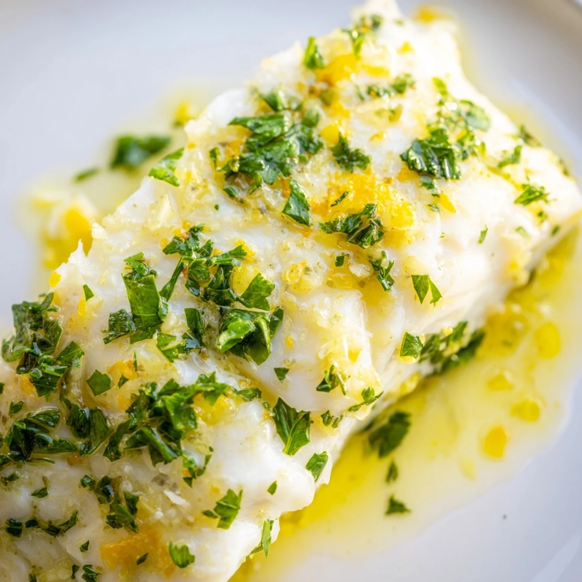 Baked Halibut with Lemon Butter