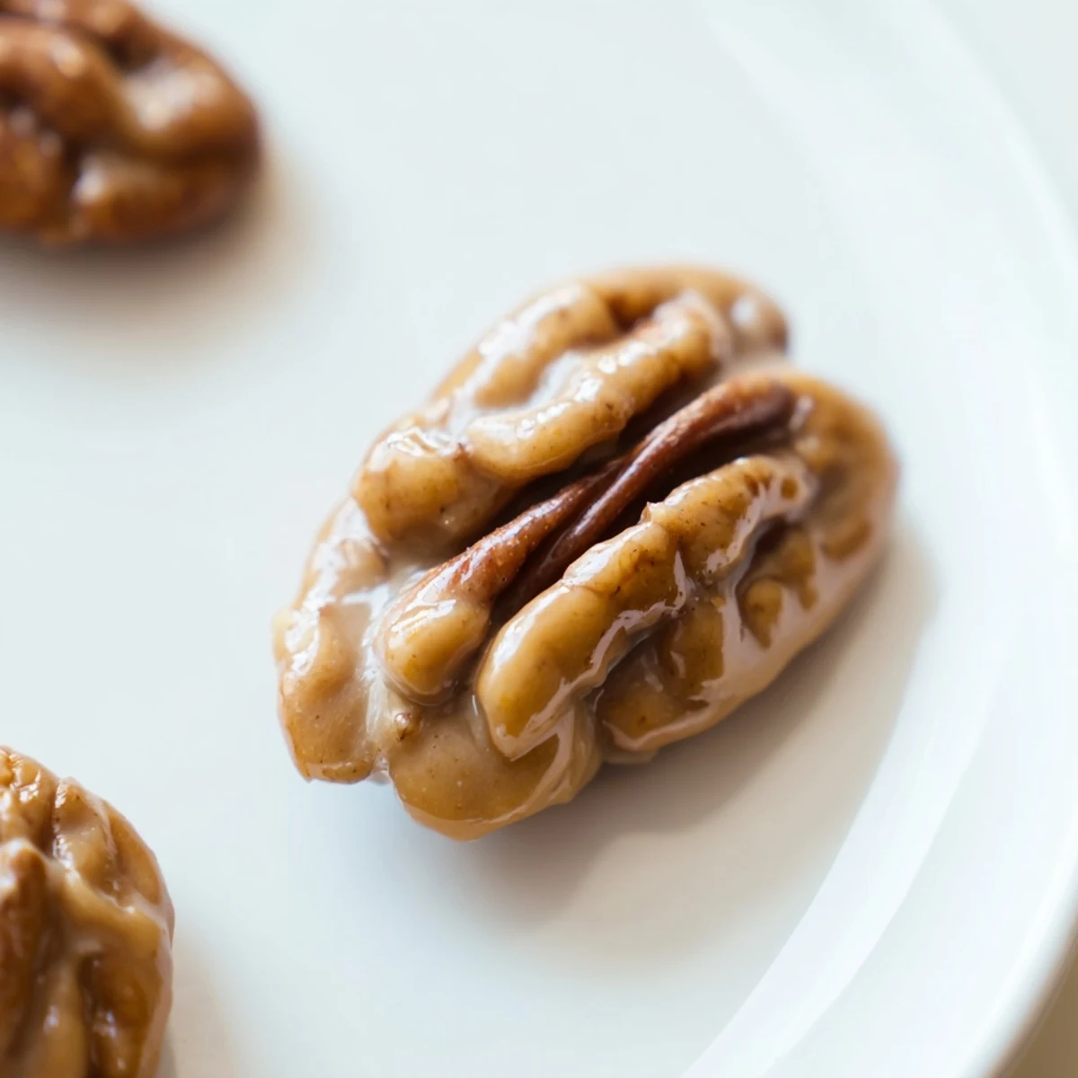 A plate of Mardi Gras Pecan Pralines, ready to be enjoyed as a festive New Orleans dessert treat.