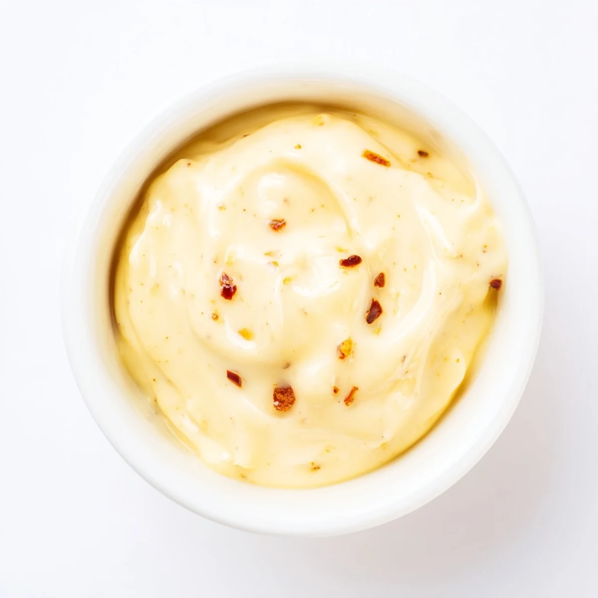 Close-up of Spicy Aioli spread on a toasted sandwich, showing its creamy texture and a kick of heat for dinner.