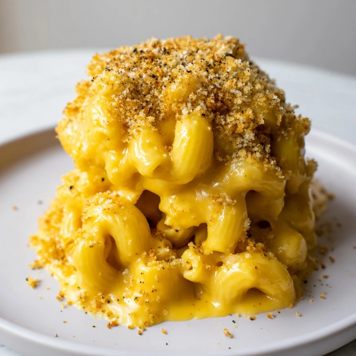 Baked Mac And Cheese bubbling in casserole, crispy edges, perfect weeknight comfort