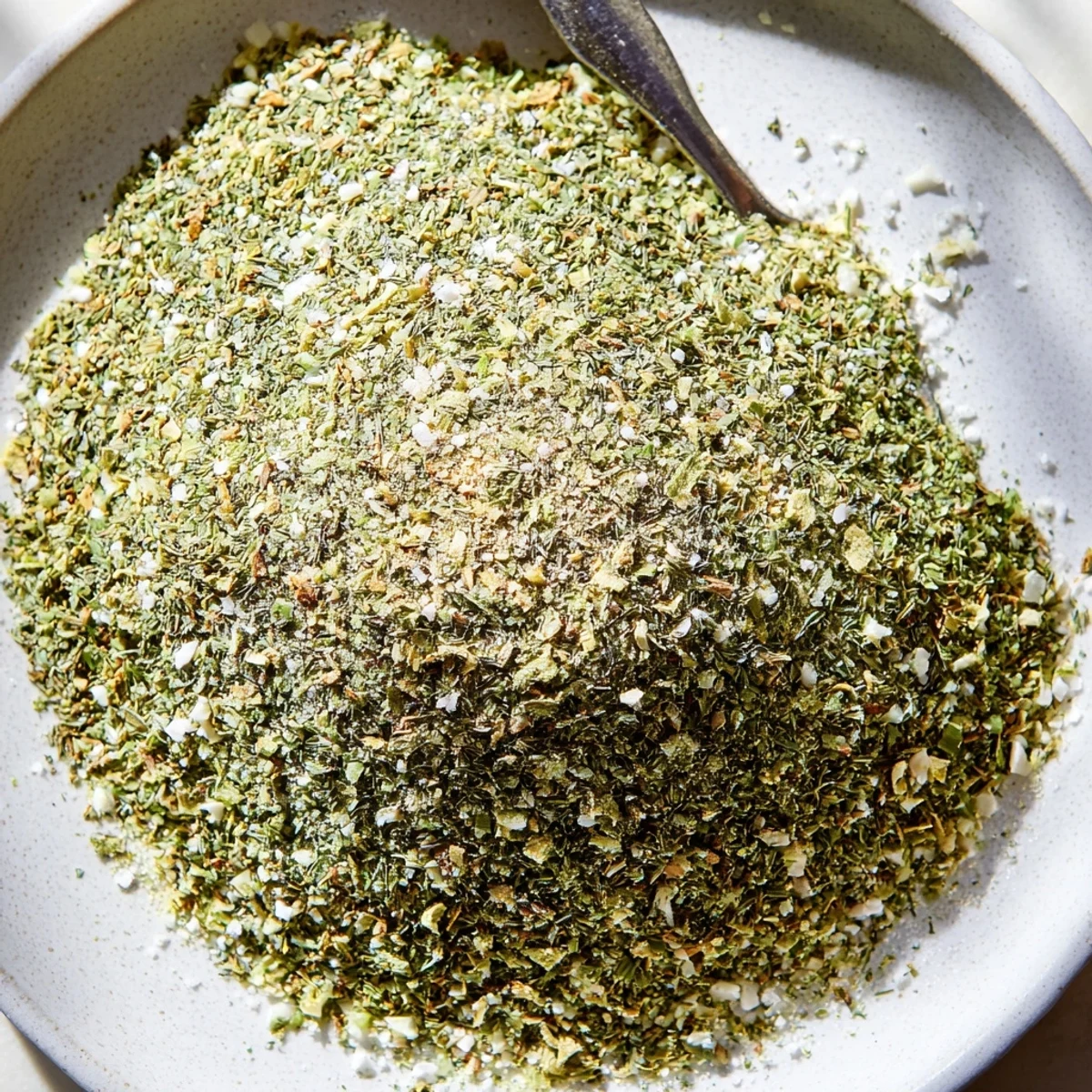 Jar of Dehydrated Tzatziki Seasoning Mix with fragrant dill and lemon