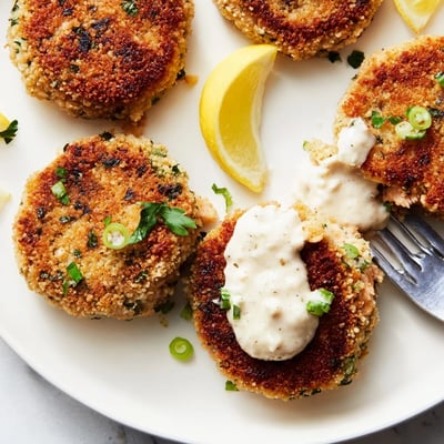 Lemon Garlic Alaska Salmon Cakes